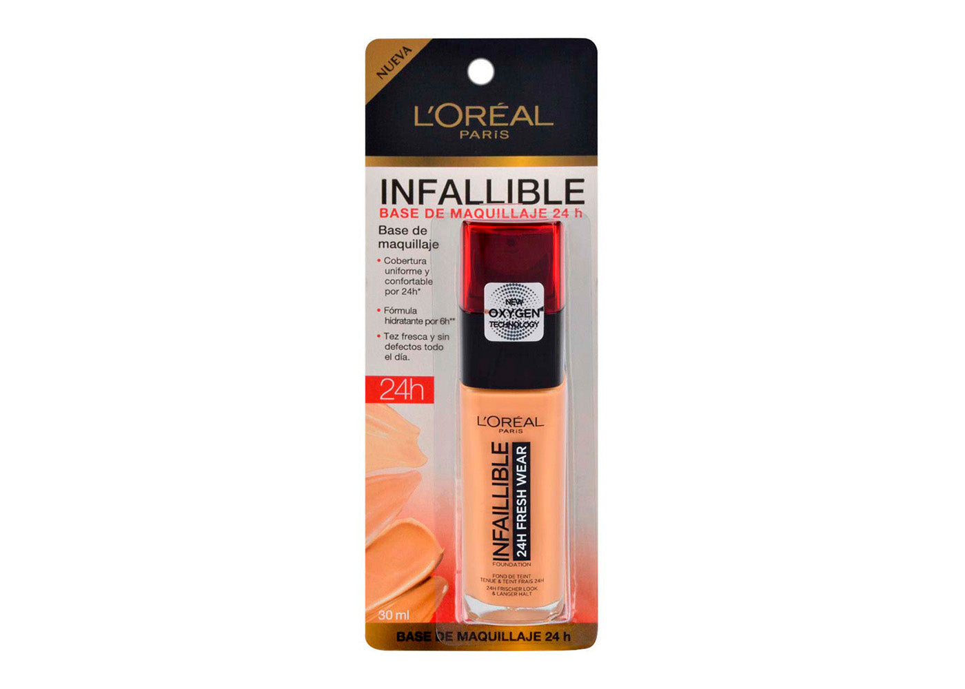 INFALLIBLE RENO BASE MAQUILLAJE SOLEIL DORE/GOL CB 1P